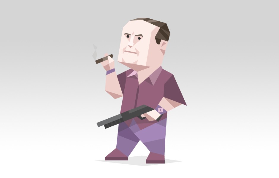 Tony Soprano from "The Sopranos" tv series